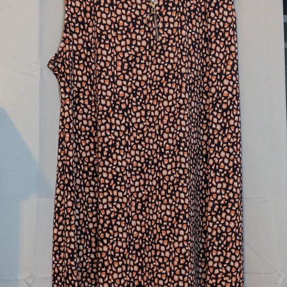 Ava & Grace Black and Tan Sleeveless Dress - Picture 3 of 11